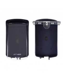 Rain protection with visor for access control