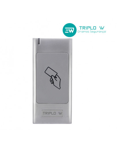 Reader em metal com APP, RF EM, Mifare e HID, 12/24 VDC | IP66 | Impermeável 