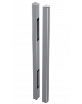 Puxador modular para portas deslizantes, com electroiman 2 electroímanes