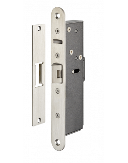 Electromechanical lock for door back/stoppers
