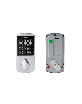 Locker lock with keypad, flush-mount application - private use