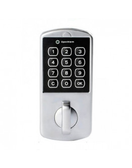 Locker lock with keypad, flush-mount application