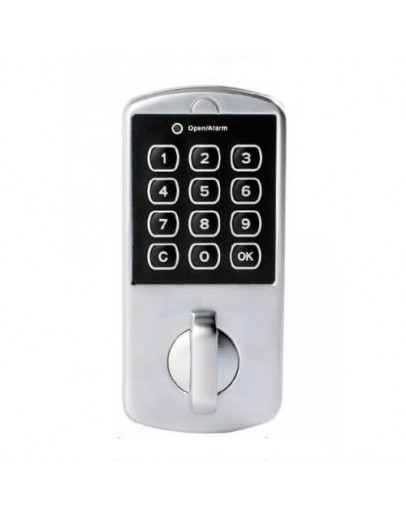 Locker lock with keypad, flush-mount application - private use