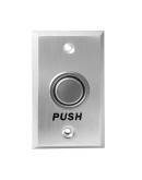 Anodized aluminium exit button
