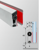 Automatic Draught Excluder for Glass Doors