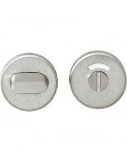 Free/busy lock for WC, stainless steel.