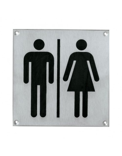 "All Gender" WC Stainless Steel Sign 