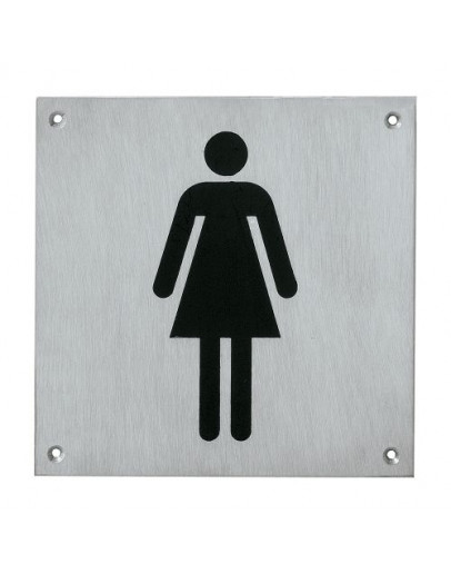 "Ladies" WC Stainless Steel Sign 
