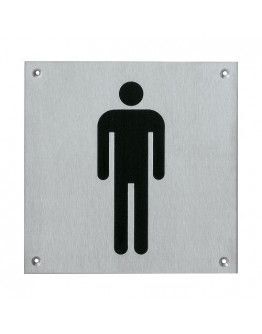 "Men" WC Stainless Steel Sign