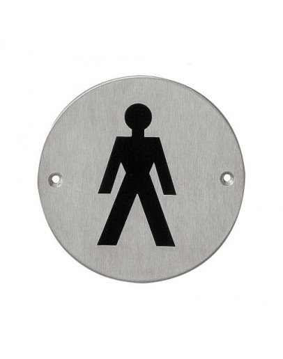 "Men" WC Stainless Steel Sign