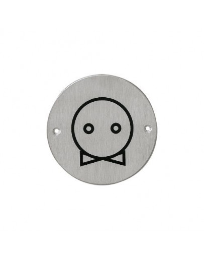 Ladies/Men WC (Reversible) sign - Stainless Steel