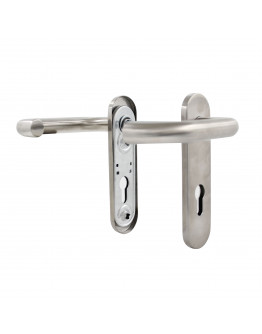 Pair of stainless steel fire-rated handles